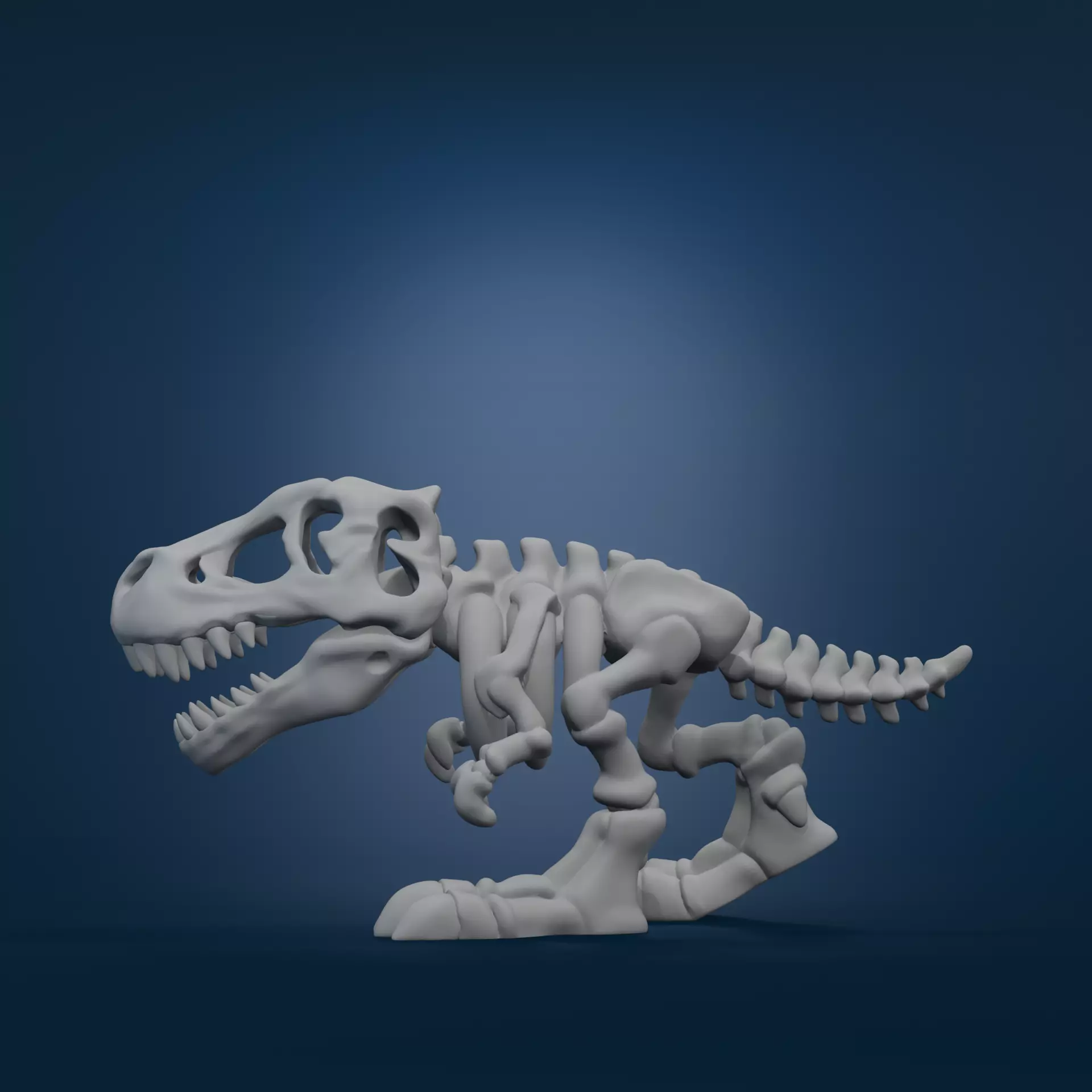 Dino Skeleton Keychains Cute Flying Dino Fossil 3D Models 3D print model_0