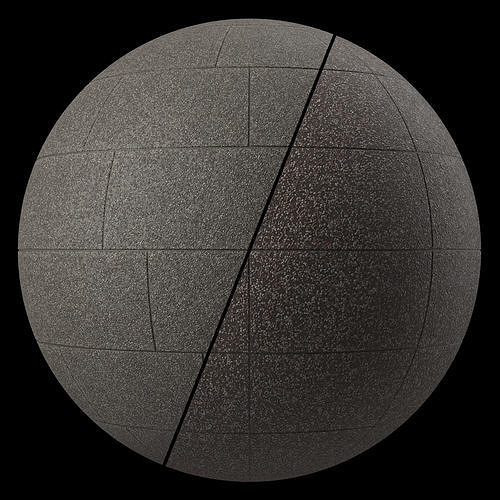 Pavement Materials 106- Concrete Paving - Sbsar Pbr 4k Seamless Texture