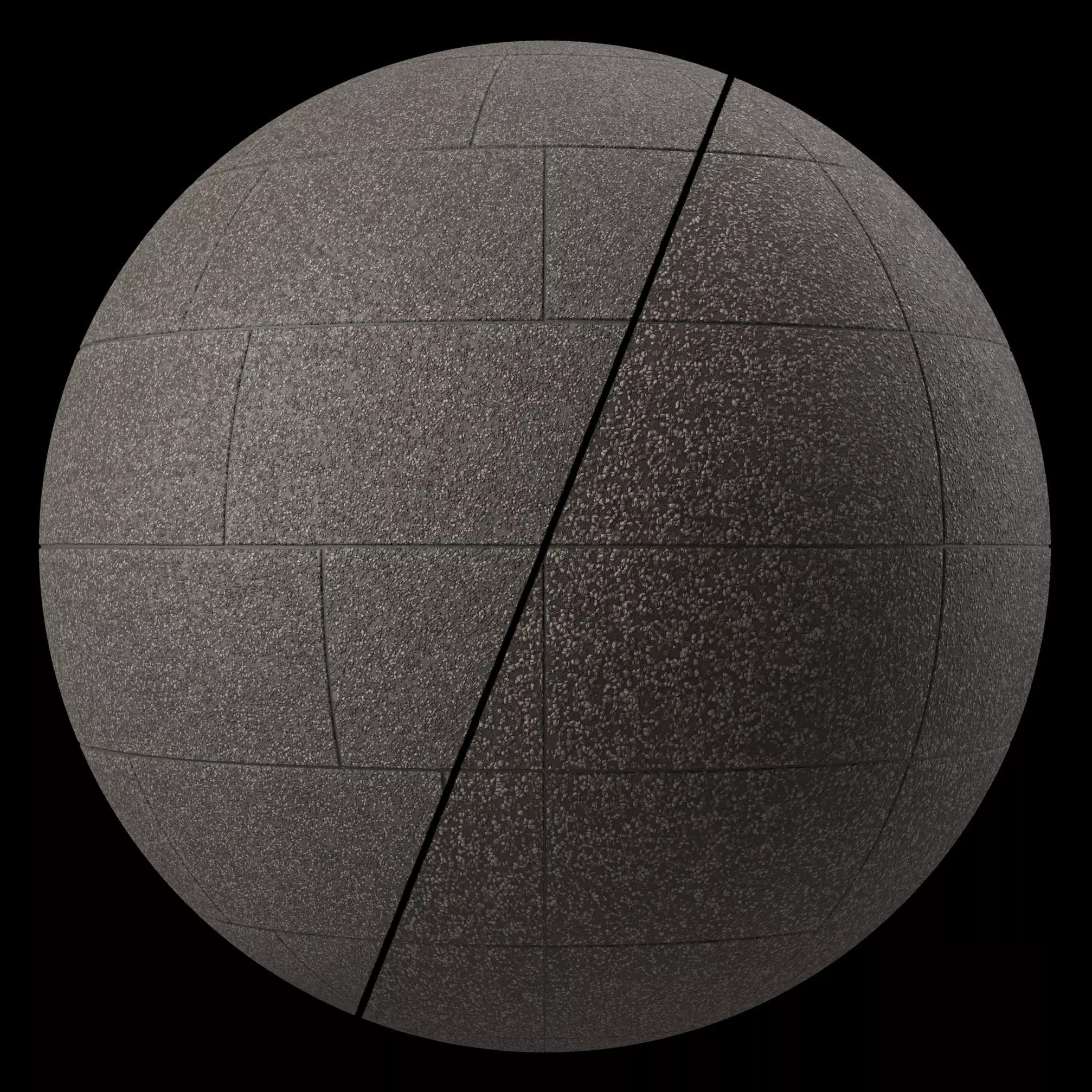 Pavement Materials 106- Concrete Paving - Sbsar Pbr 4k Seamless Texture_0