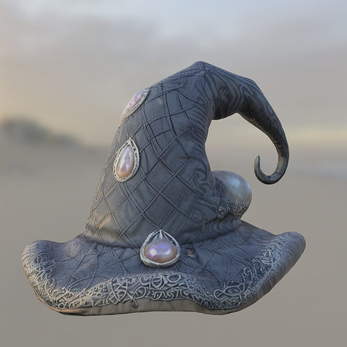Enchanted Wizard Hat Fantasy Magic Accessory  Low-poly 3D model