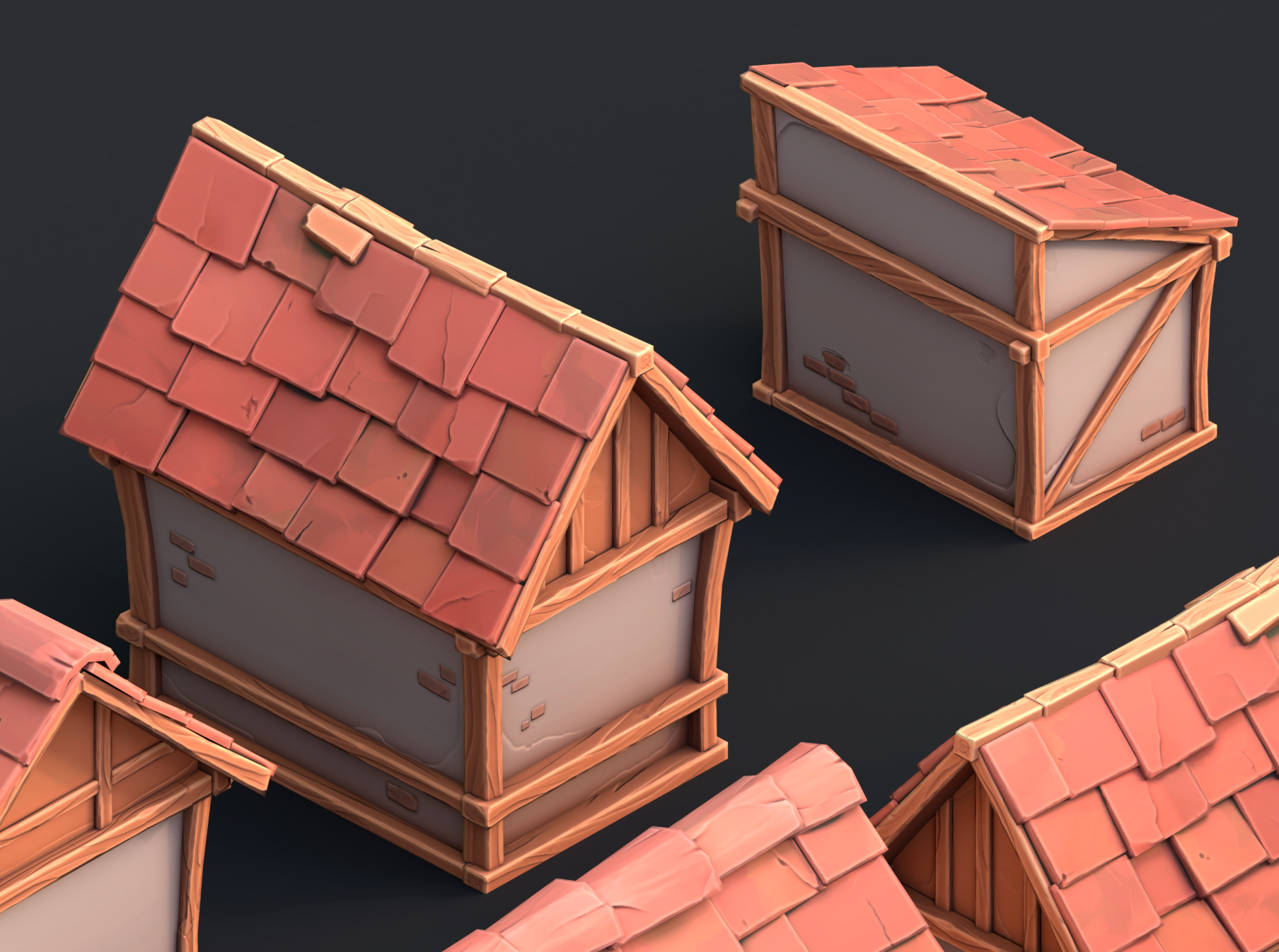 Medieval stylized pack Low-poly 3D model_19