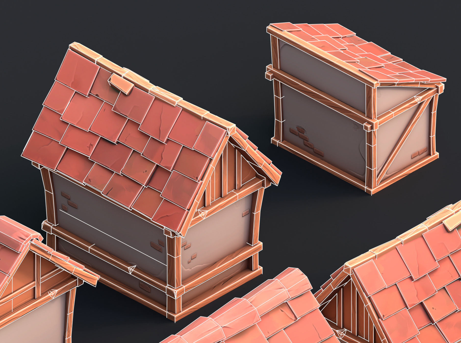 Medieval stylized pack Low-poly 3D model_20