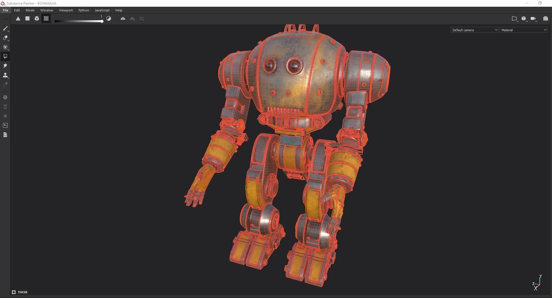 Mechanical Robot Game Animation Ready Low-poly 3D model_18