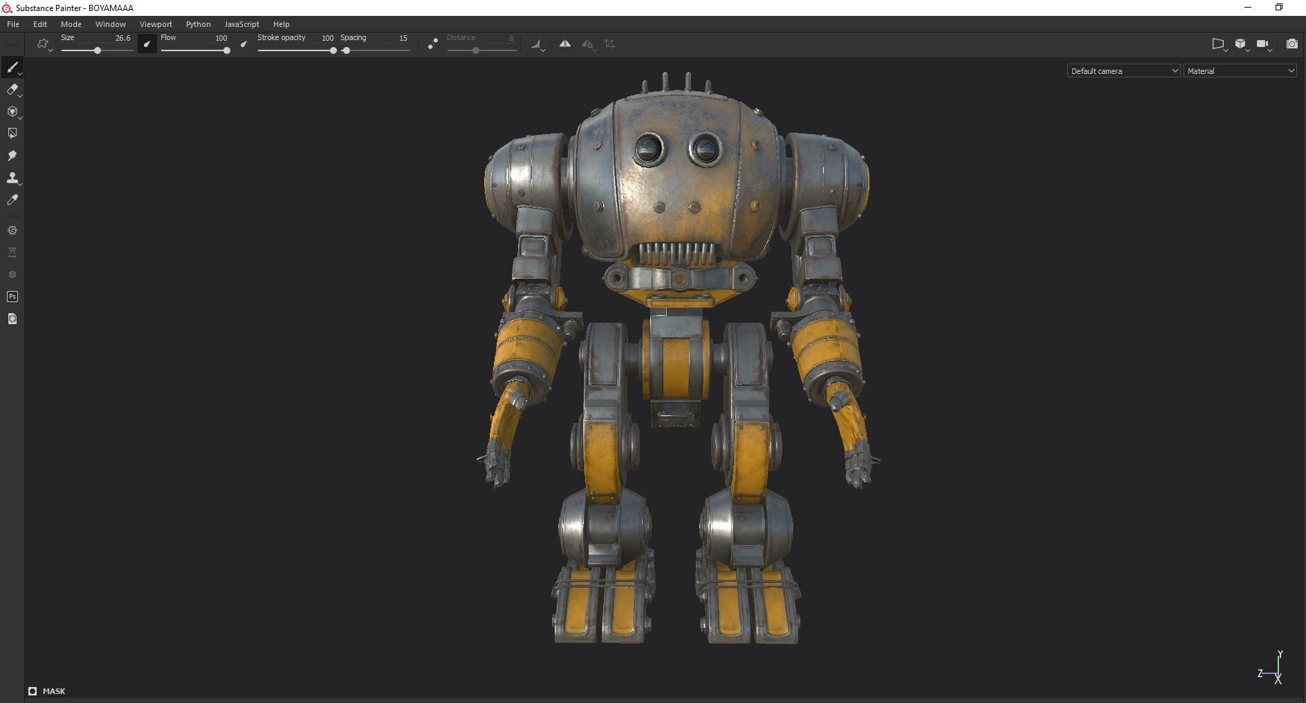 Mechanical Robot Game Animation Ready Low-poly 3D model_15