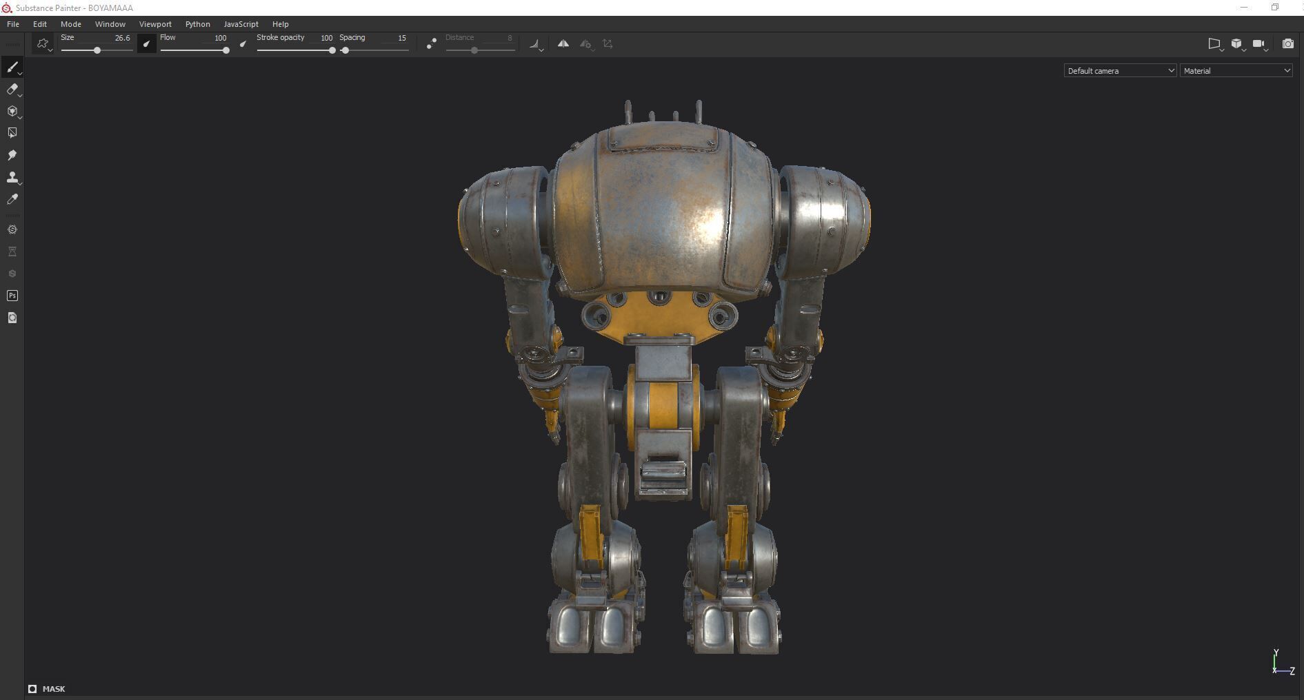 Mechanical Robot Game Animation Ready Low-poly 3D model_32