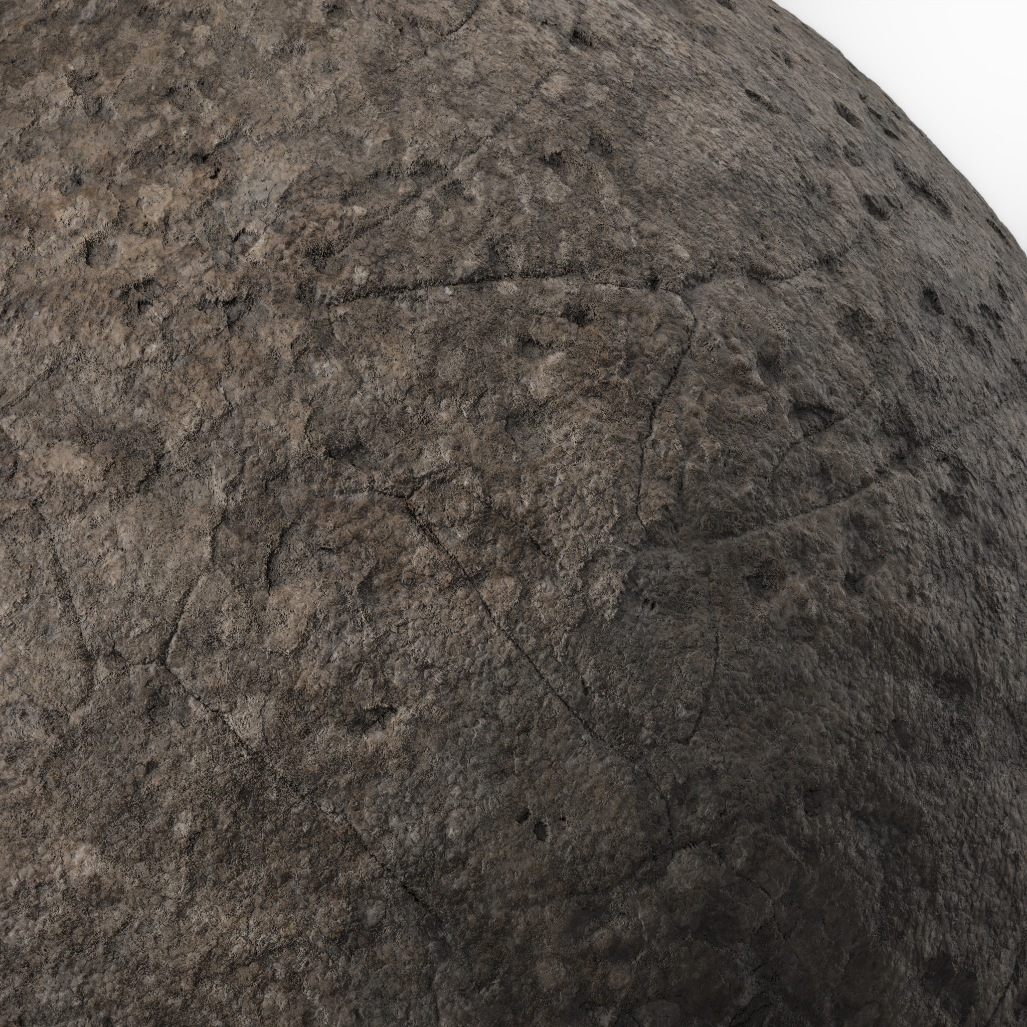 Stone Wall Materials 119- Rock Face -  Sbsar Pbr 4k Seamless Texture_6