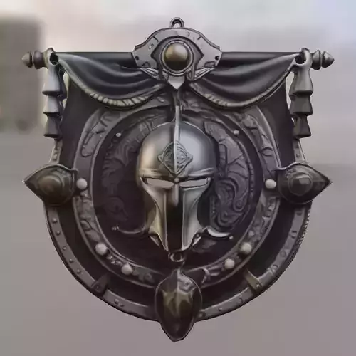 Medieval Warrior Wall Emblem