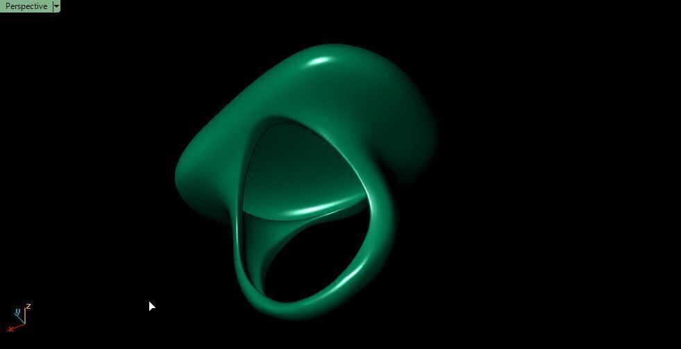 irregular bump ring 3D print model_4
