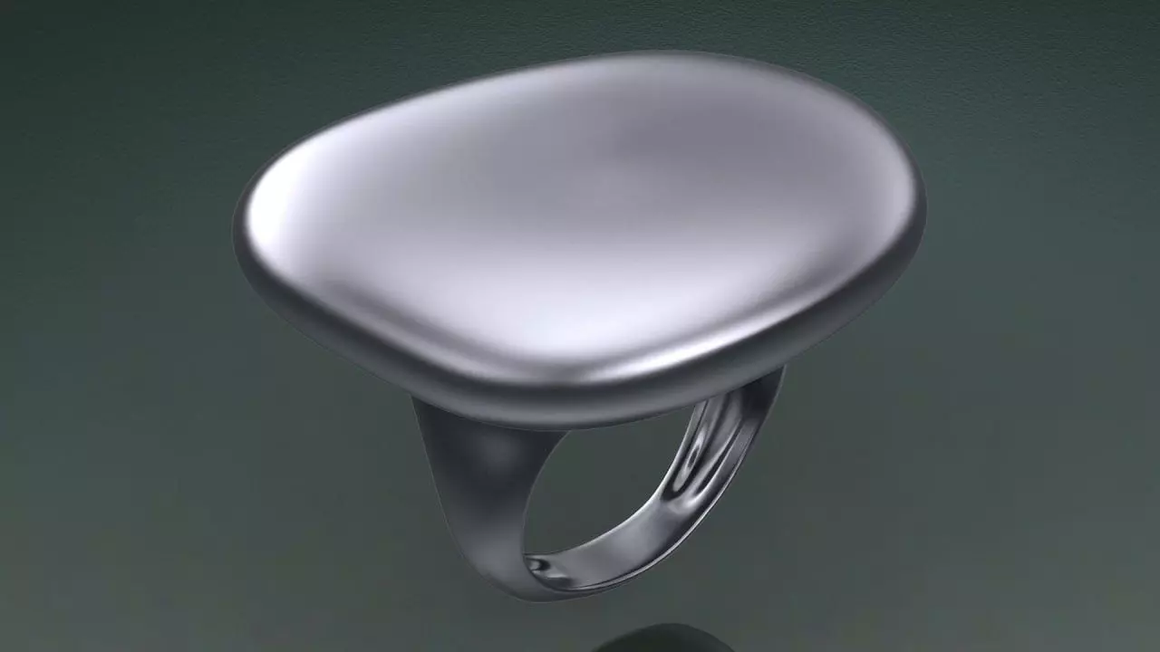 irregular bump ring 3D print model_0