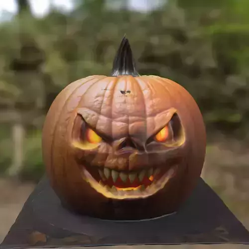3D model Evil Jack O Lantern Pumpkin Halloween VR / AR / low-poly ...