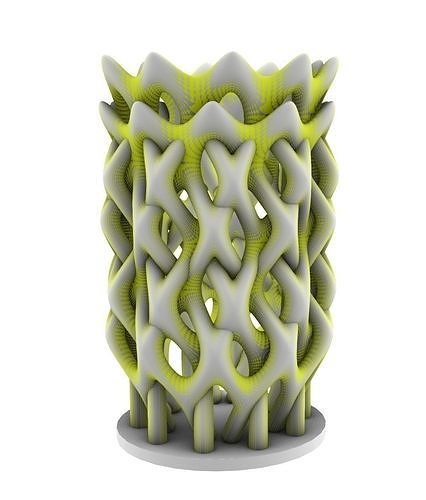 Parametric Vase Structure   Grasshopper 3D  Rhino 3D print model