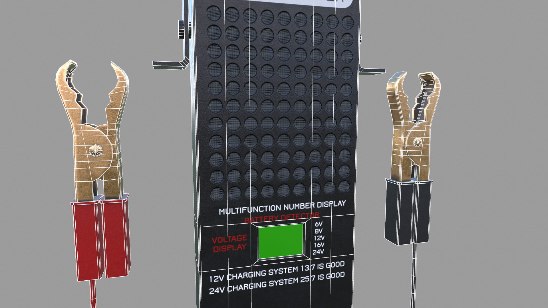 Battery Load Tester Low Poly Low-poly 3D model_29