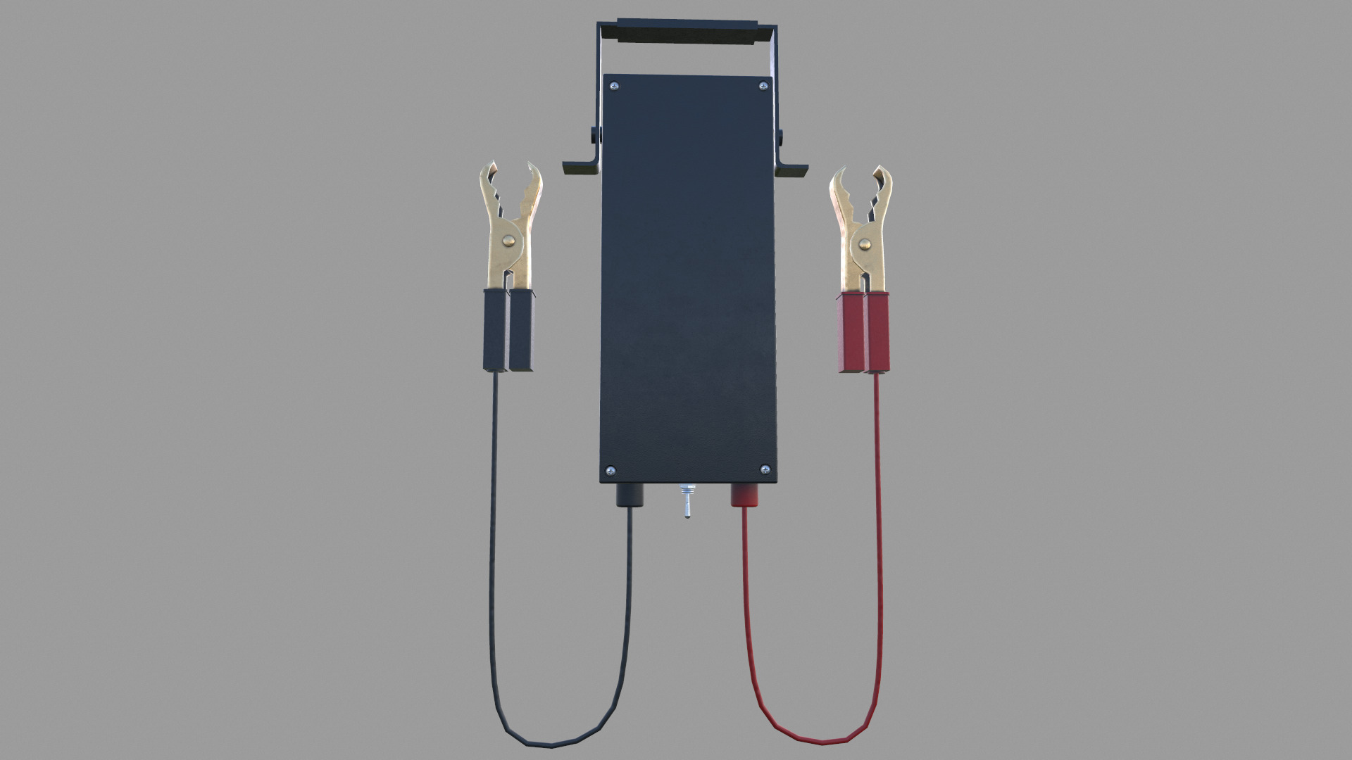 Battery Load Tester Low Poly Low-poly 3D model_17