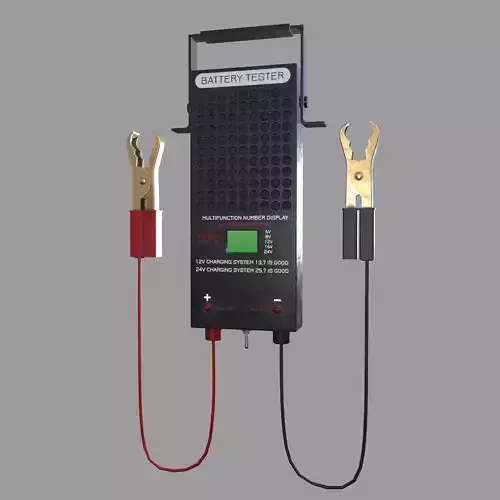 Battery Load Tester Low Poly Low-poly 3D model