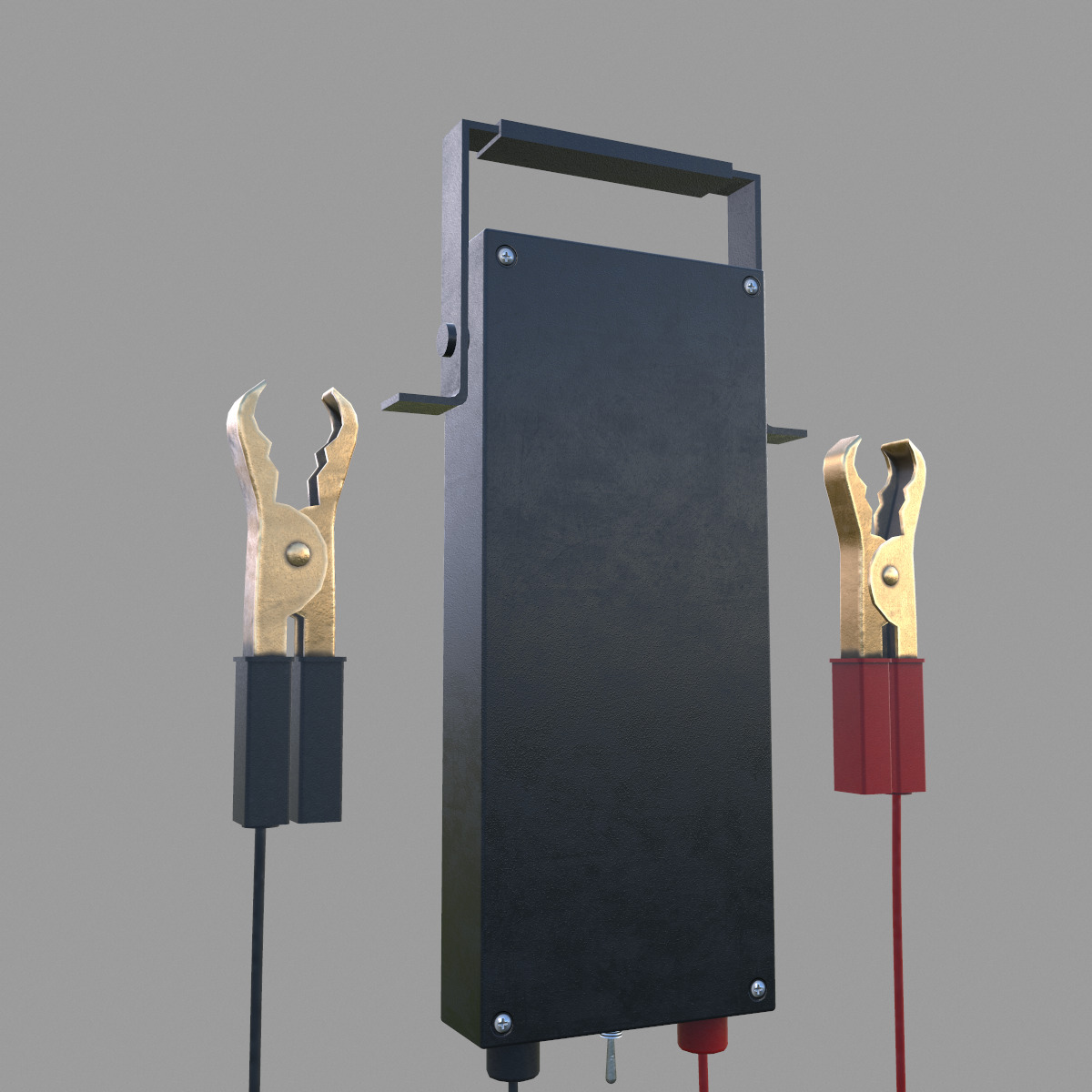 Battery Load Tester Low Poly Low-poly 3D model_3