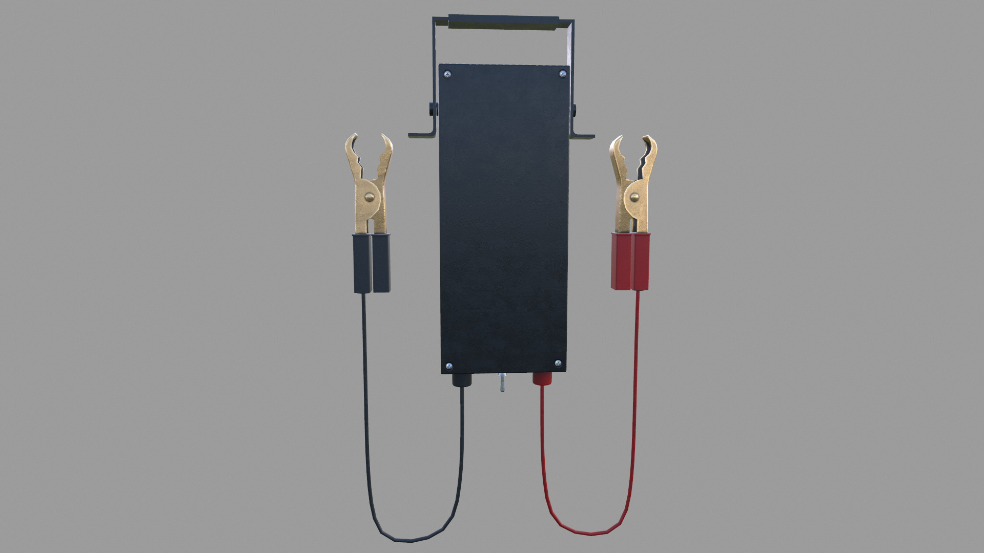 Battery Load Tester Low Poly Low-poly 3D model_14