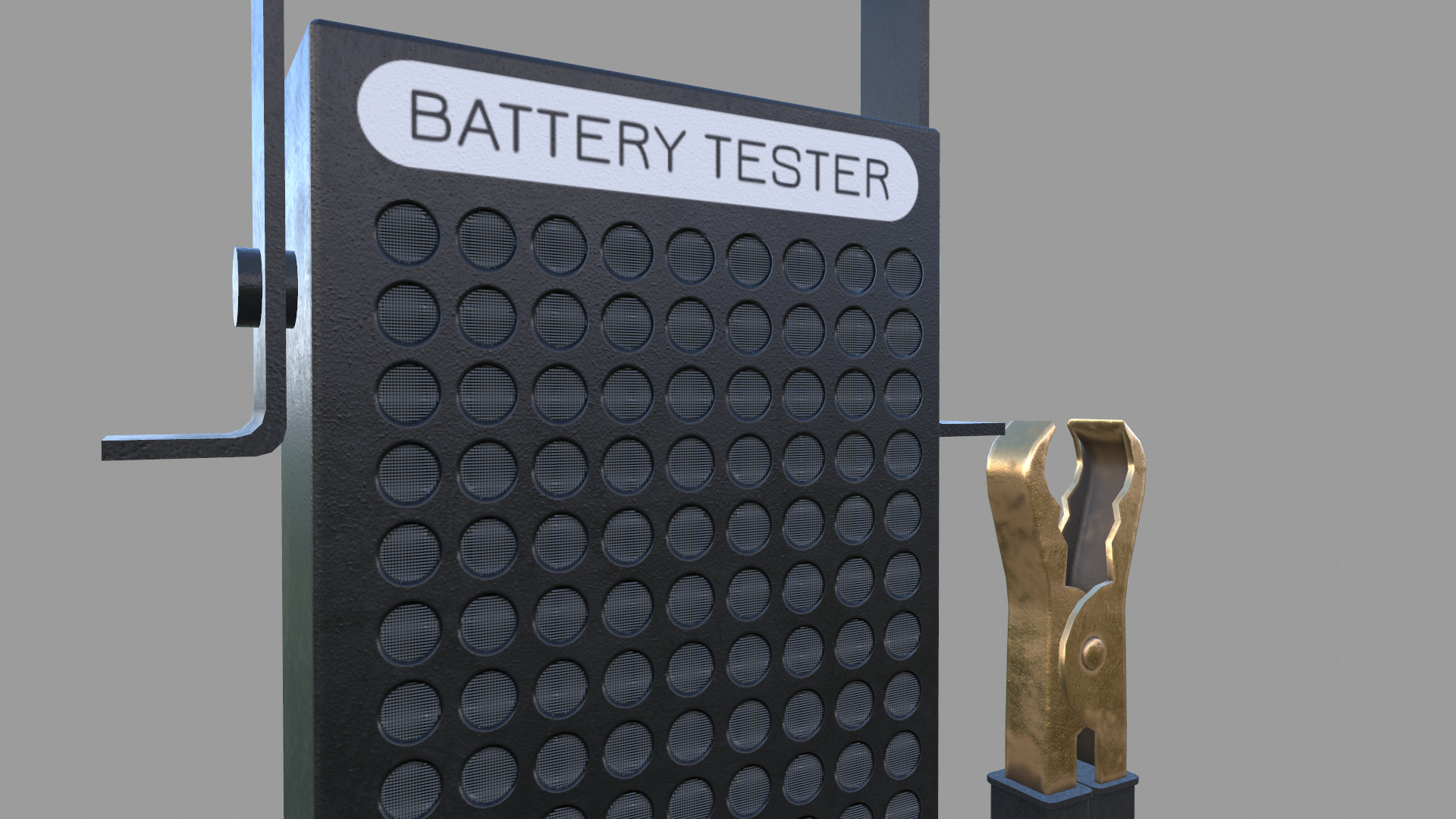 Battery Load Tester Low Poly Low-poly 3D model_22