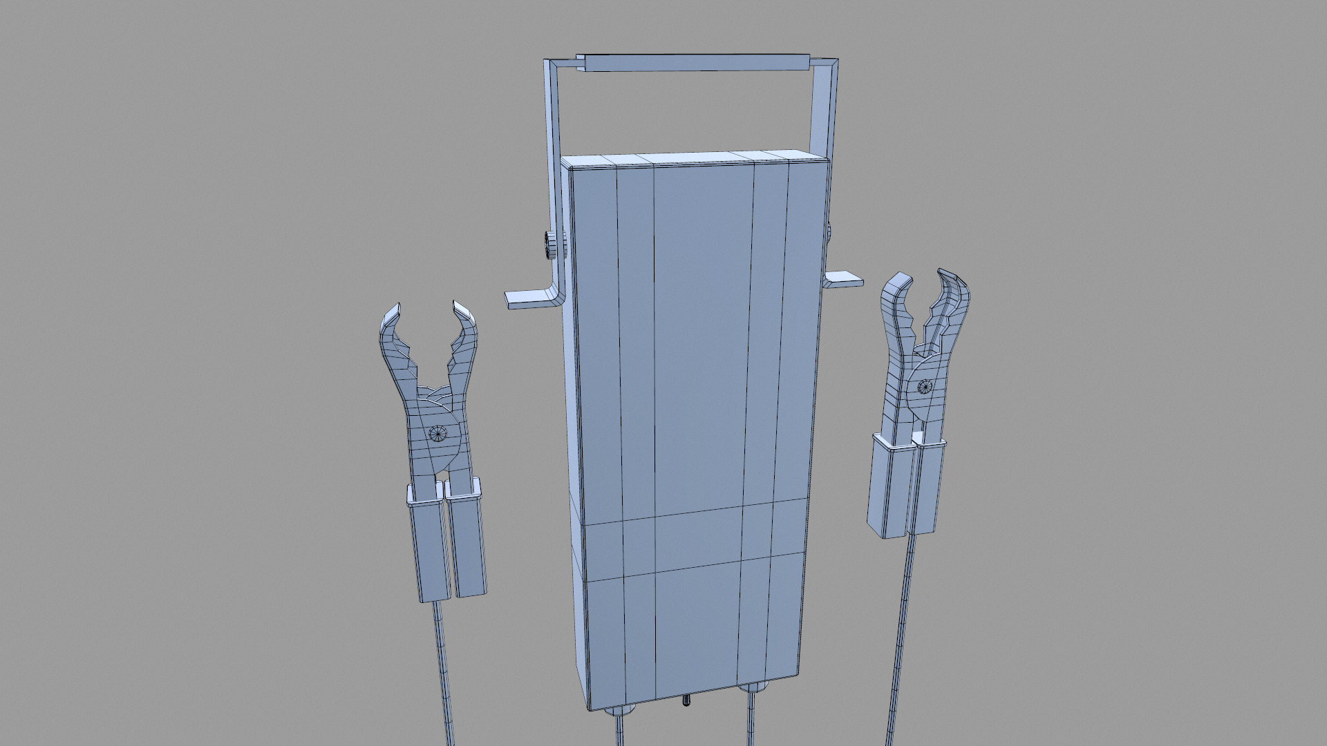 Battery Load Tester Low Poly Low-poly 3D model_32