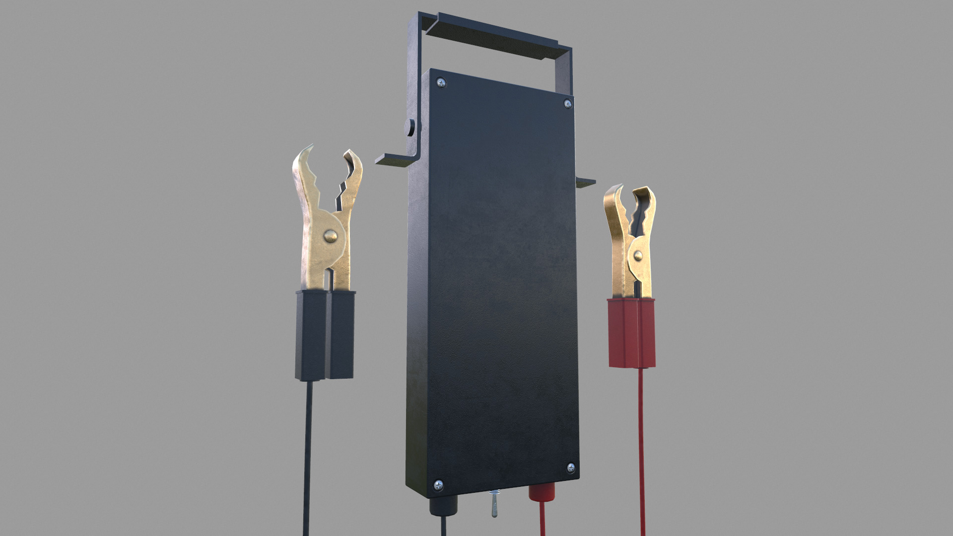 Battery Load Tester Low Poly Low-poly 3D model_20