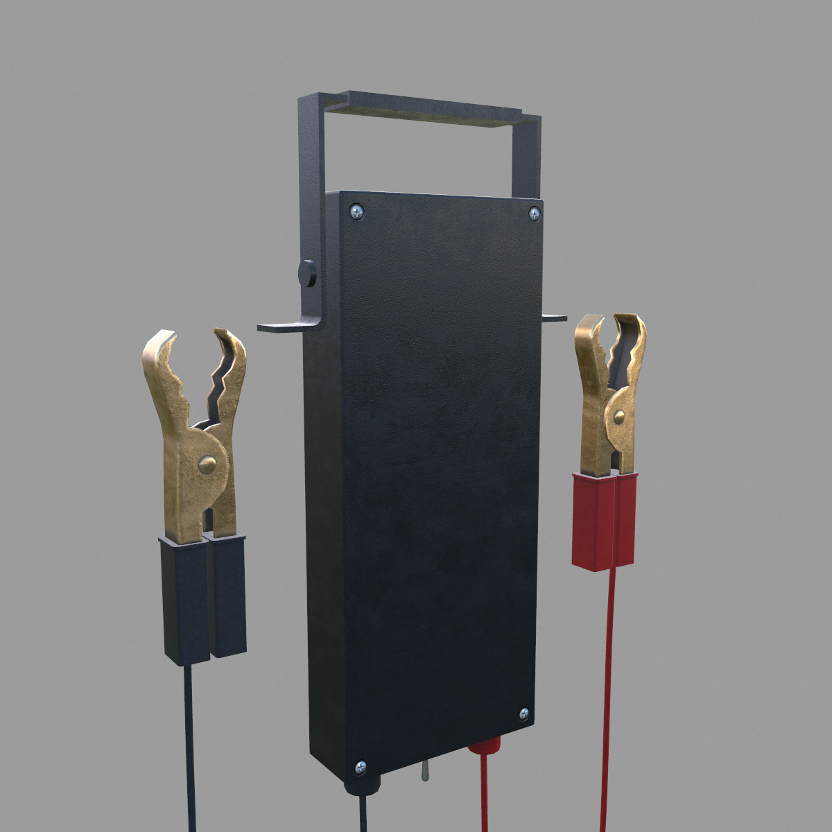 Battery Load Tester Low Poly Low-poly 3D model_12