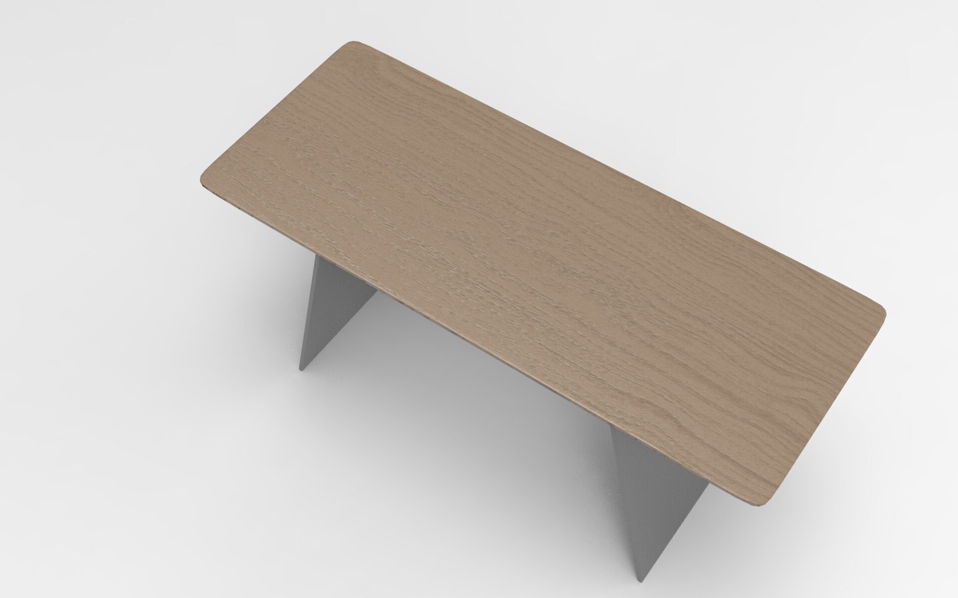 Losk Dining Table Low-poly 3D model_1