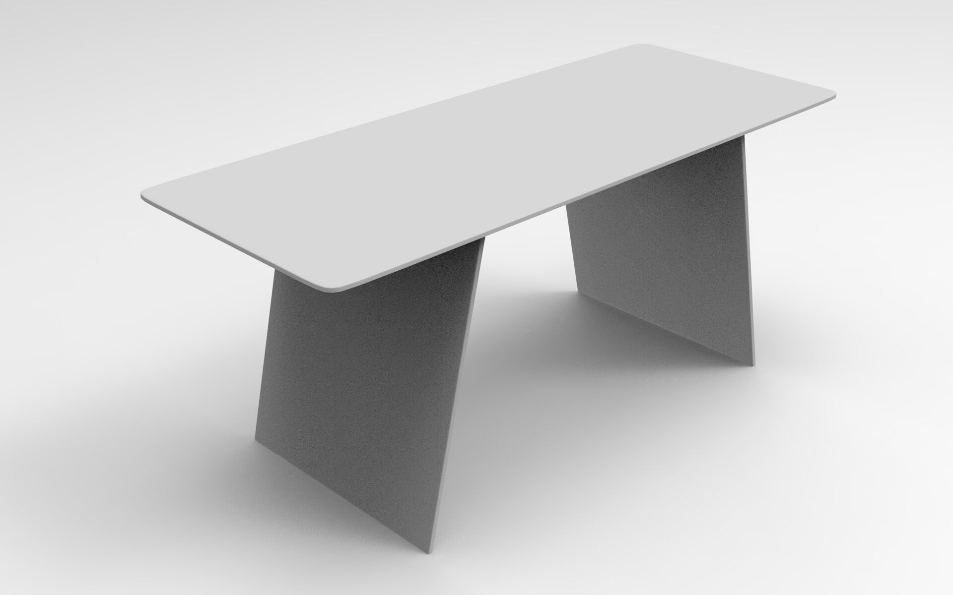 Losk Dining Table Low-poly 3D model_7
