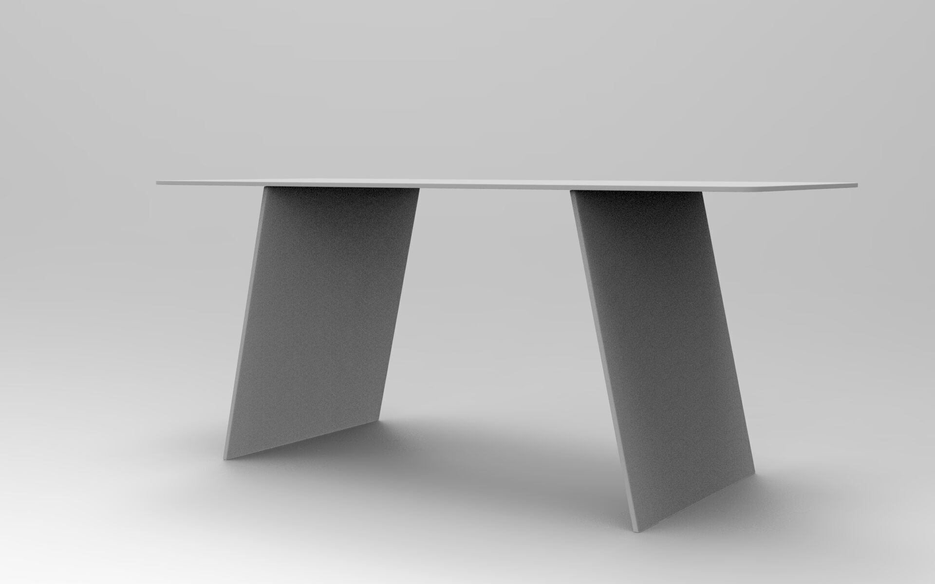 Losk Dining Table Low-poly 3D model_8