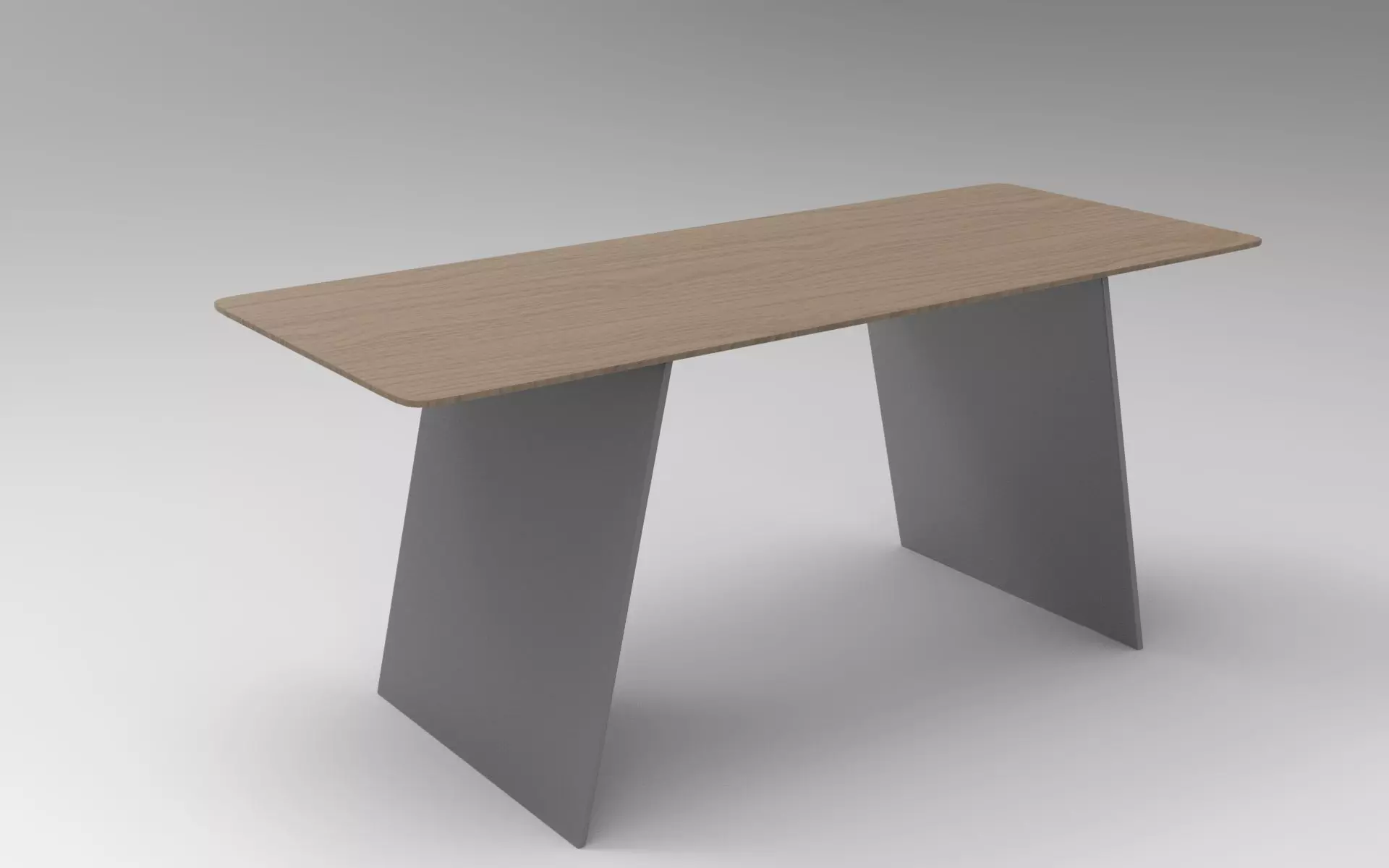 Losk Dining Table Low-poly 3D model_0