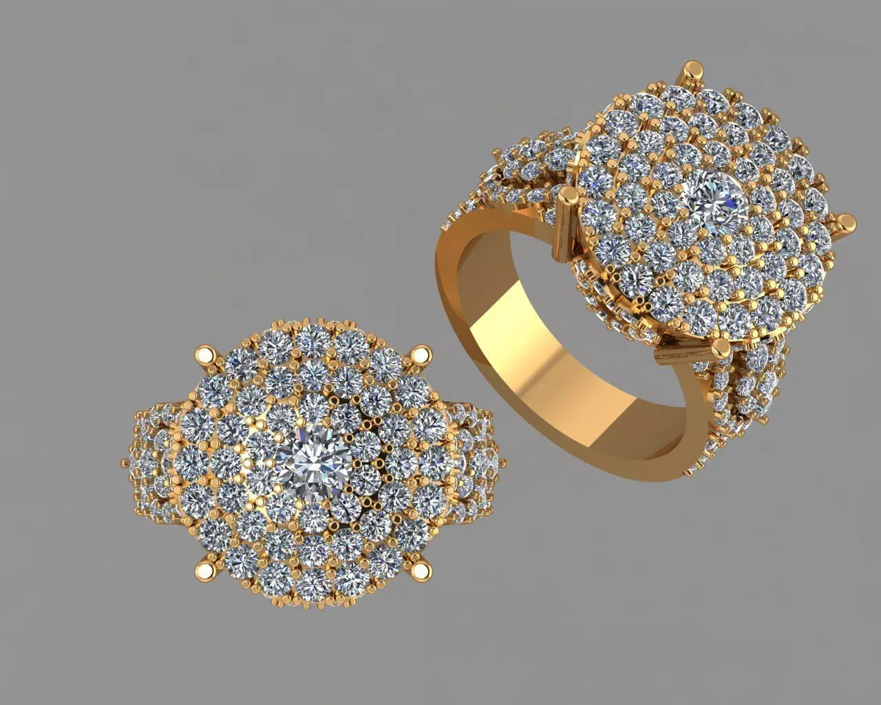 Stylish 3D Ring Model for Jewelry Making And printing Code R37 3D print model_0