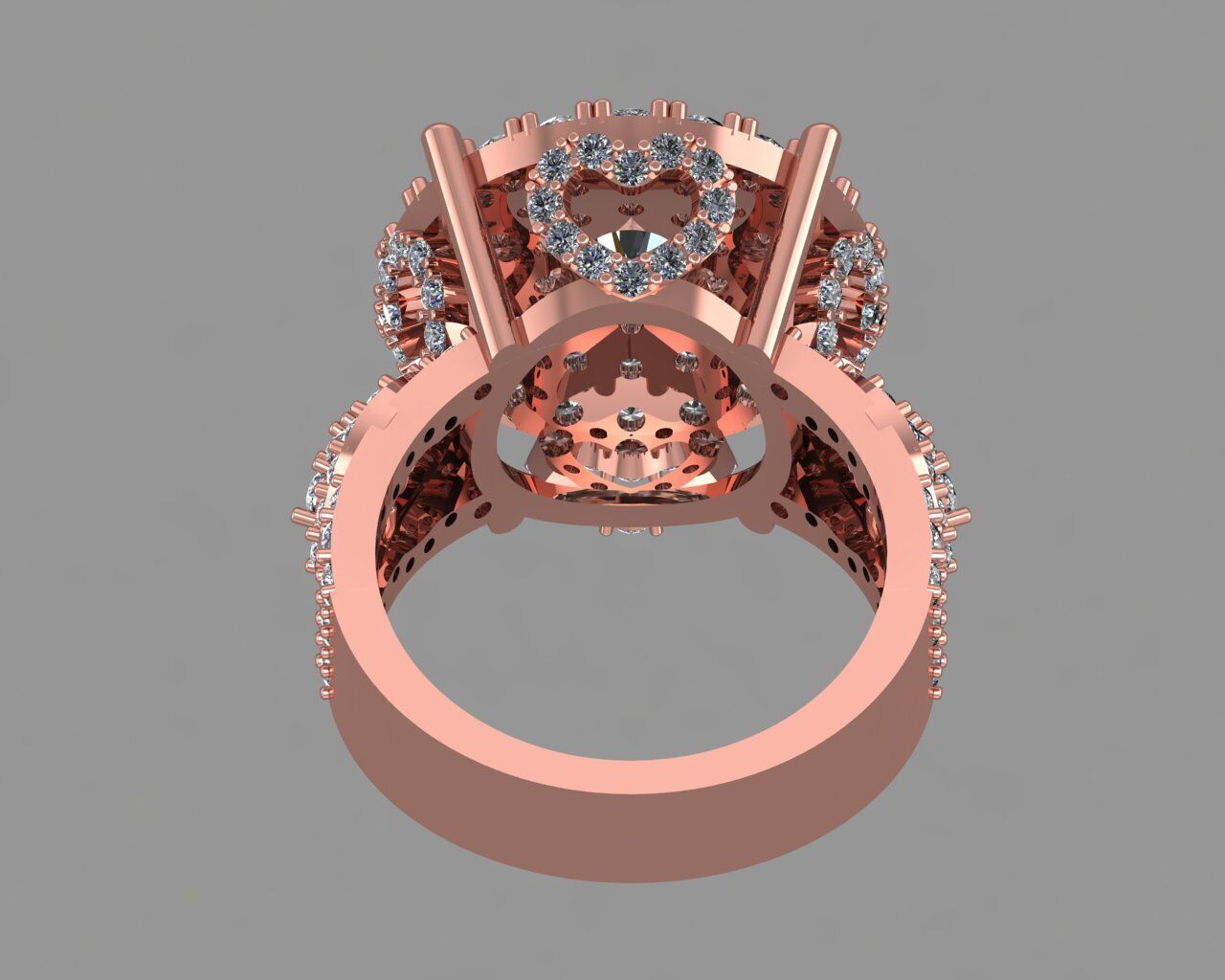 Stylish 3D Ring Model for Jewelry Making And printing Code R37 3D print model_12
