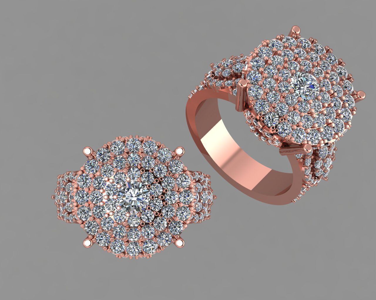 Stylish 3D Ring Model for Jewelry Making And printing Code R37 3D print model_8