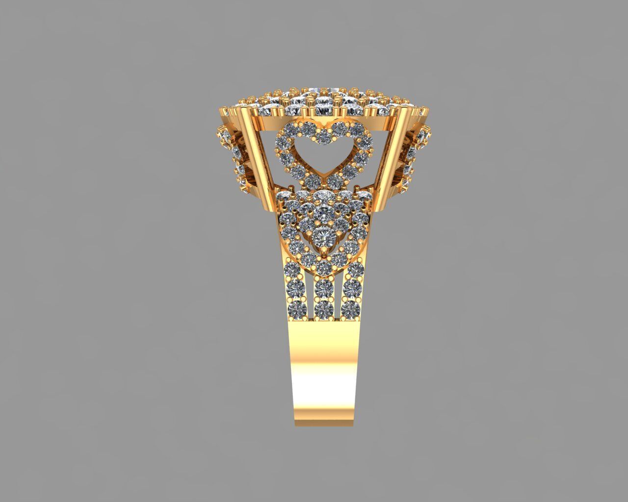 Stylish 3D Ring Model for Jewelry Making And printing Code R37 3D print model_3