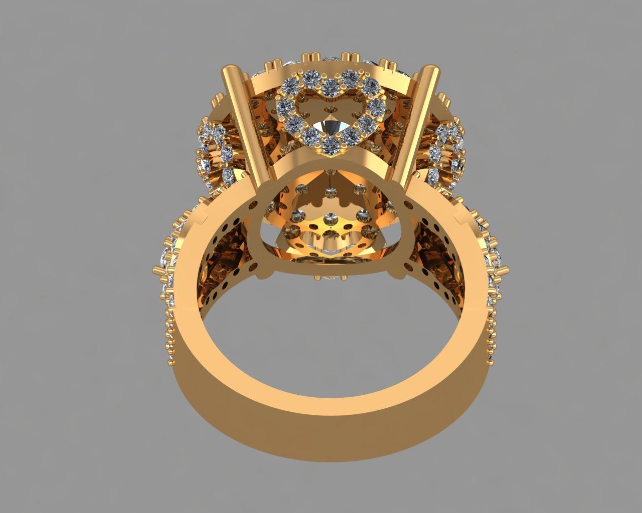 Stylish 3D Ring Model for Jewelry Making And printing Code R37 3D print model_4