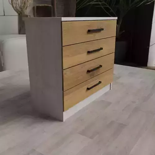 Modern Parametric Side Table High Poly PBR Textures