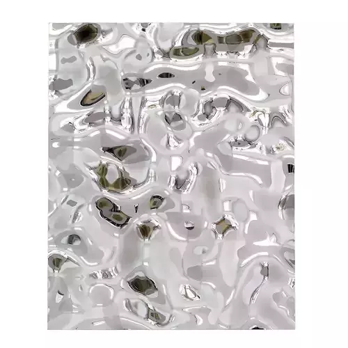 High Wave Mirror Decorative Panel