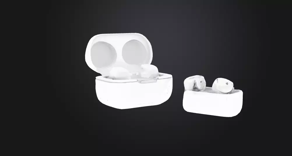 Minimalist Wireless Earbuds and Charging Case 3D Model 3D print model