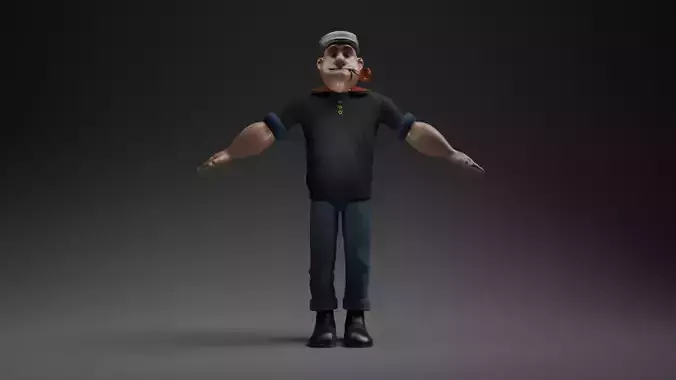 cartoon sailor character inspired by popoye the sailer man 