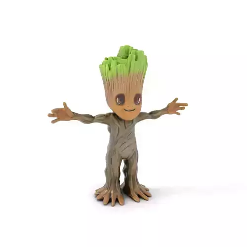 Tree Creature Rigged and Animated D Model  Compatible with Mixamo