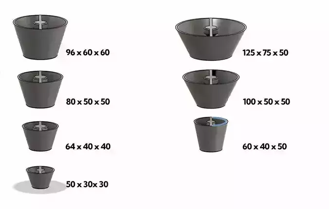 Pottery Rim Cones 3D Printable Pottery Shaping Tool 3D print model