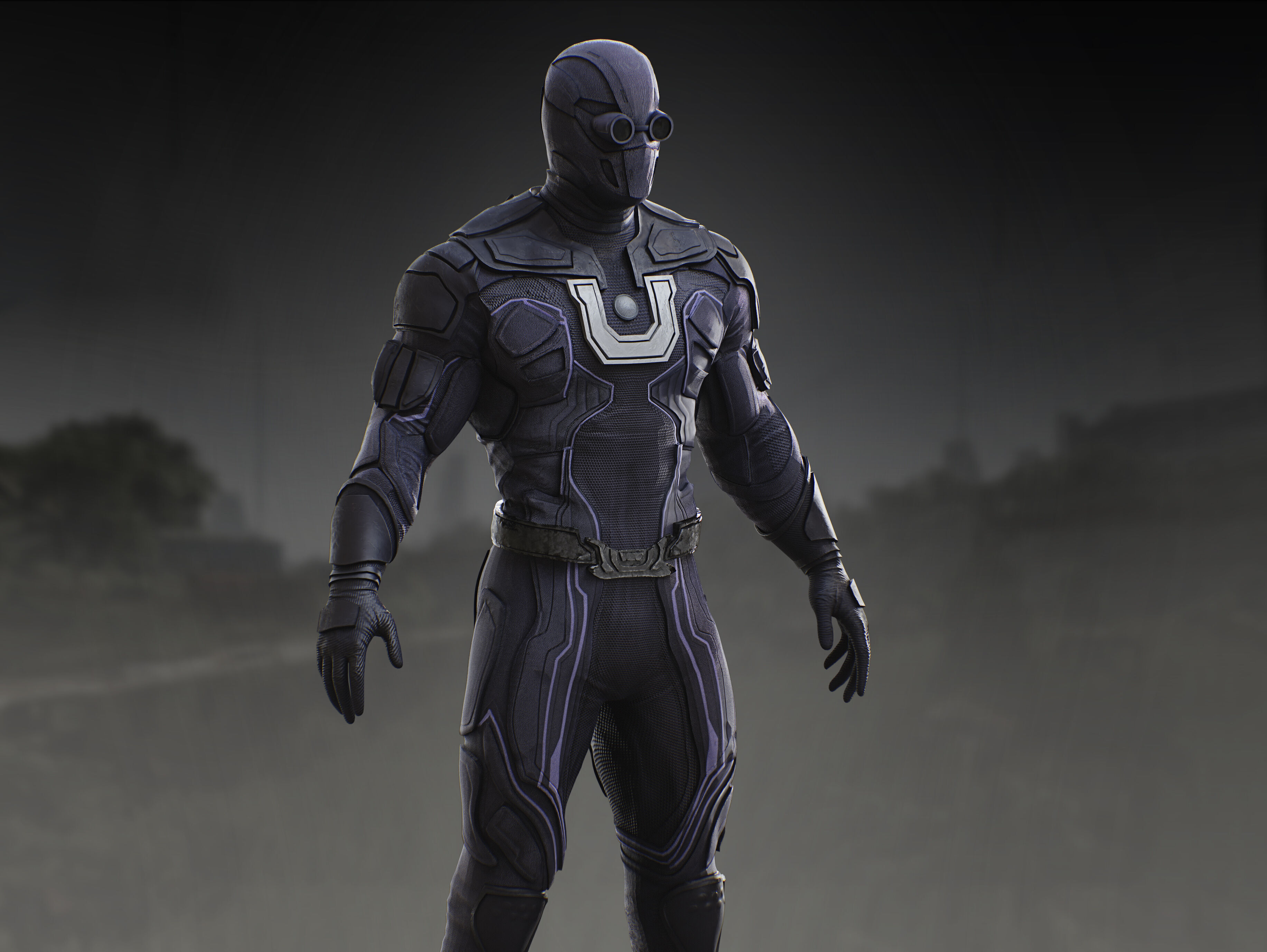 Ultraman from Superman 2025 Low-poly 3D model_5