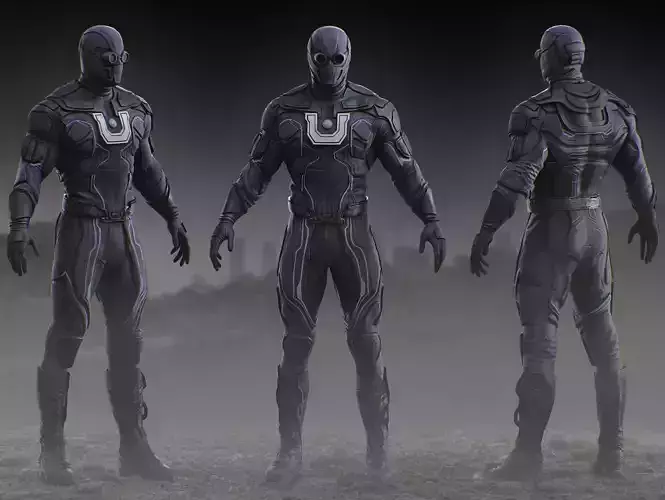 Ultraman from Superman 2025 Low-poly 3D model