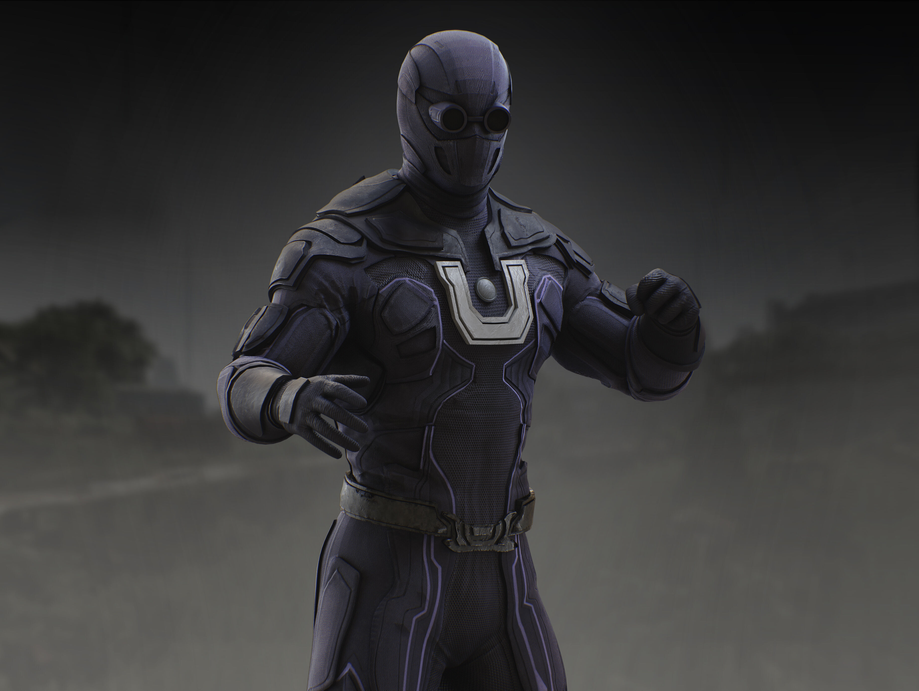 Ultraman from Superman 2025 Low-poly 3D model_6
