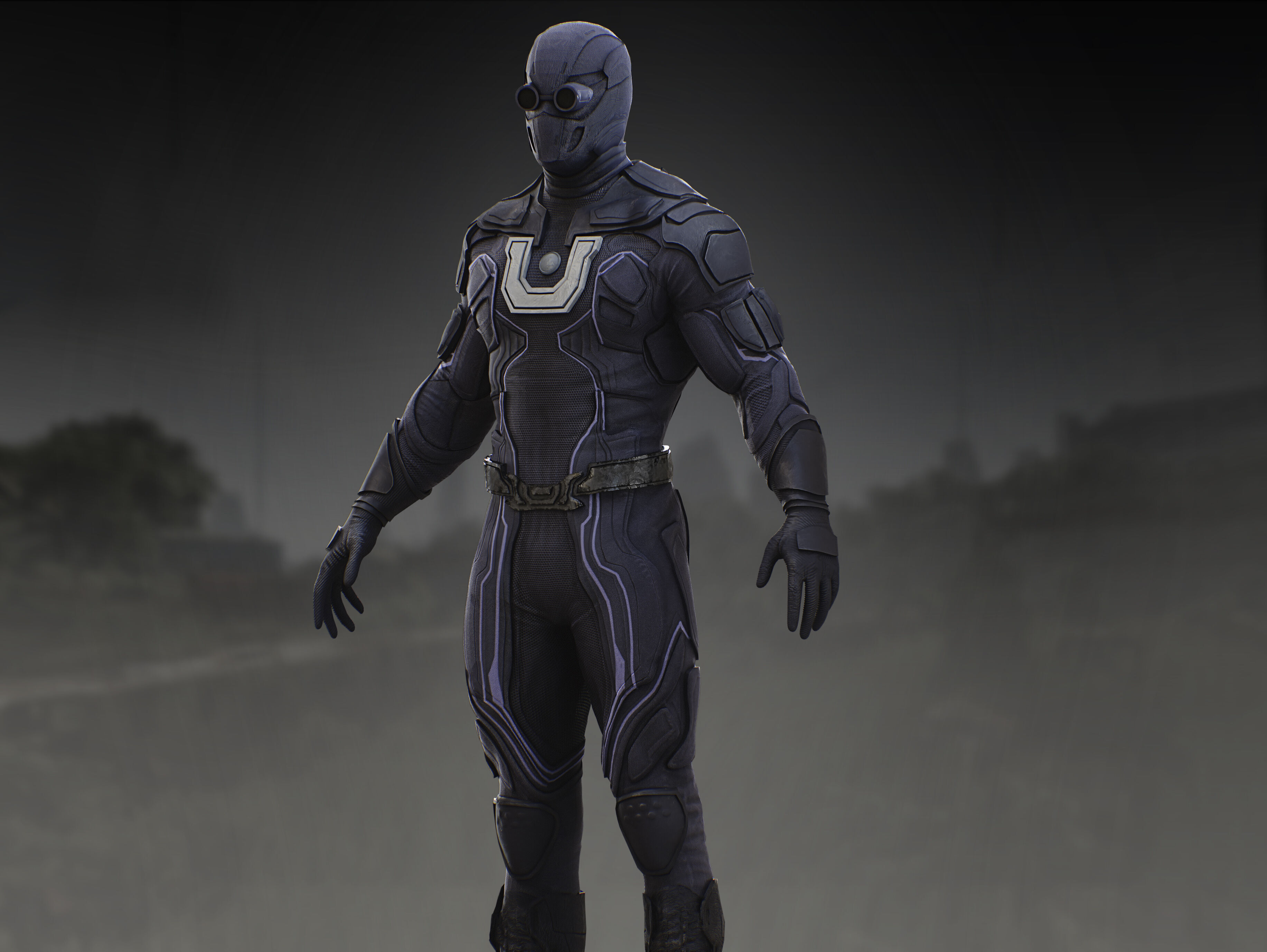 Ultraman from Superman 2025 Low-poly 3D model_7