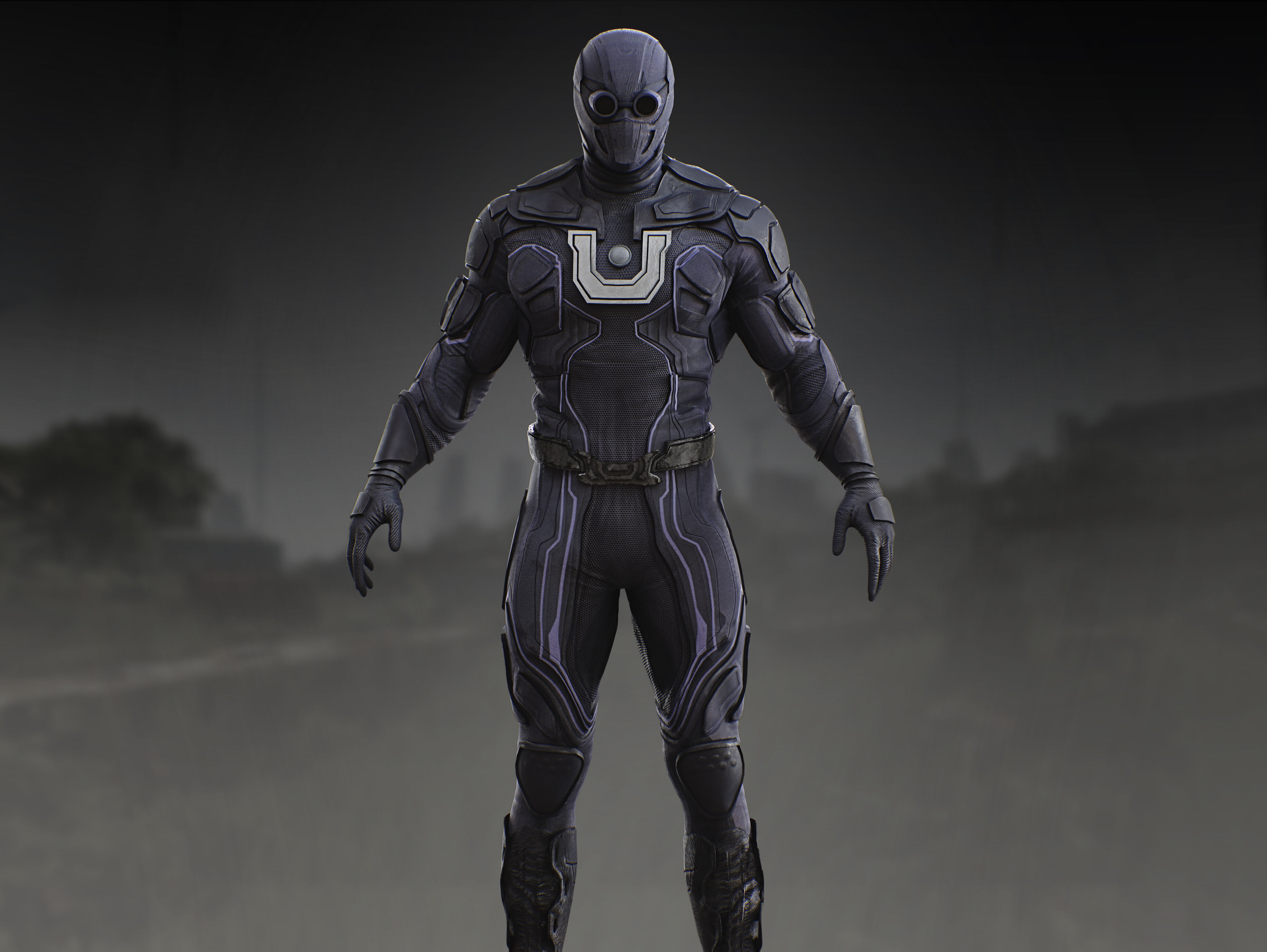 Ultraman from Superman 2025 Low-poly 3D model_3
