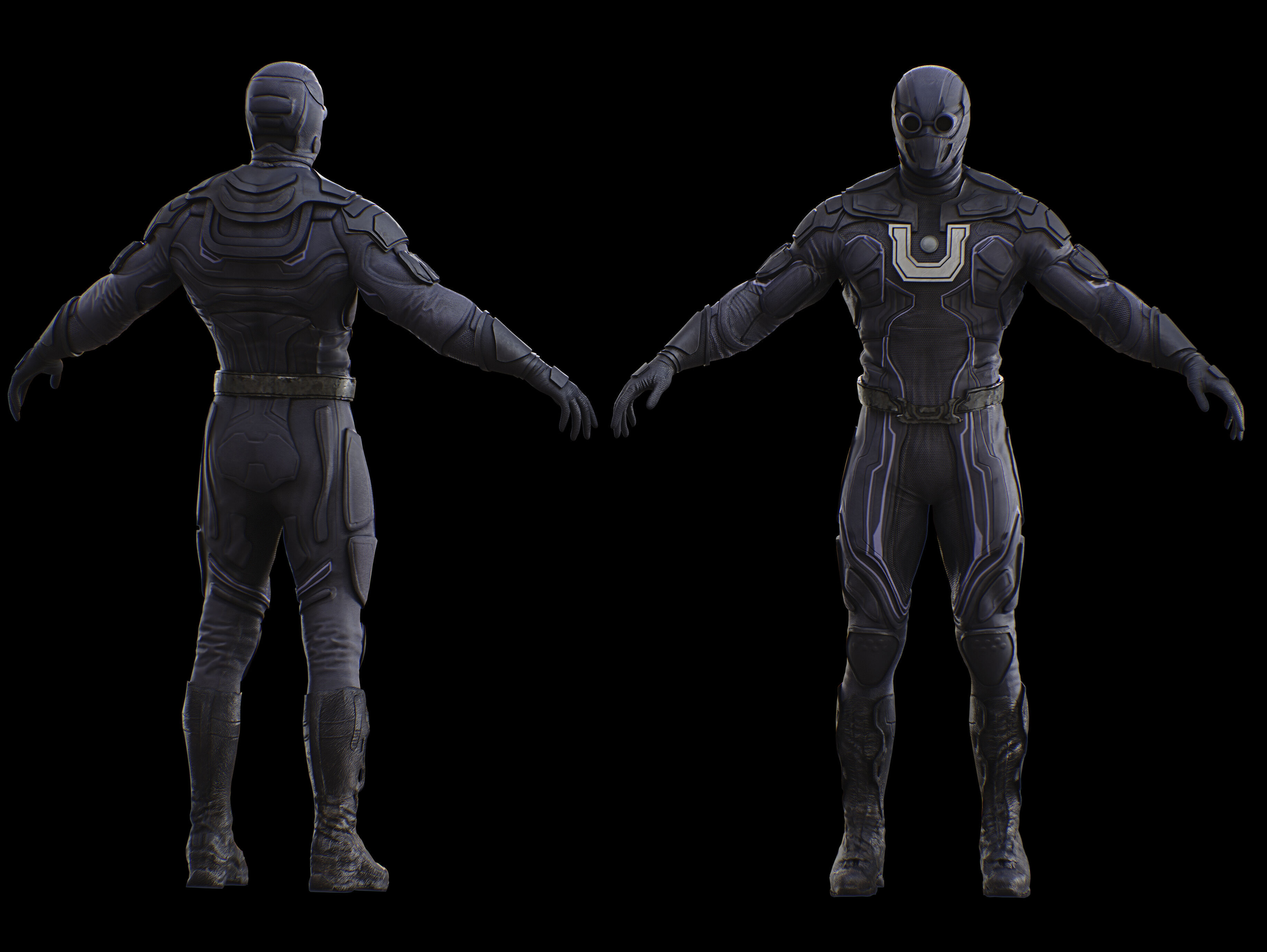 Ultraman from Superman 2025 Low-poly 3D model_9