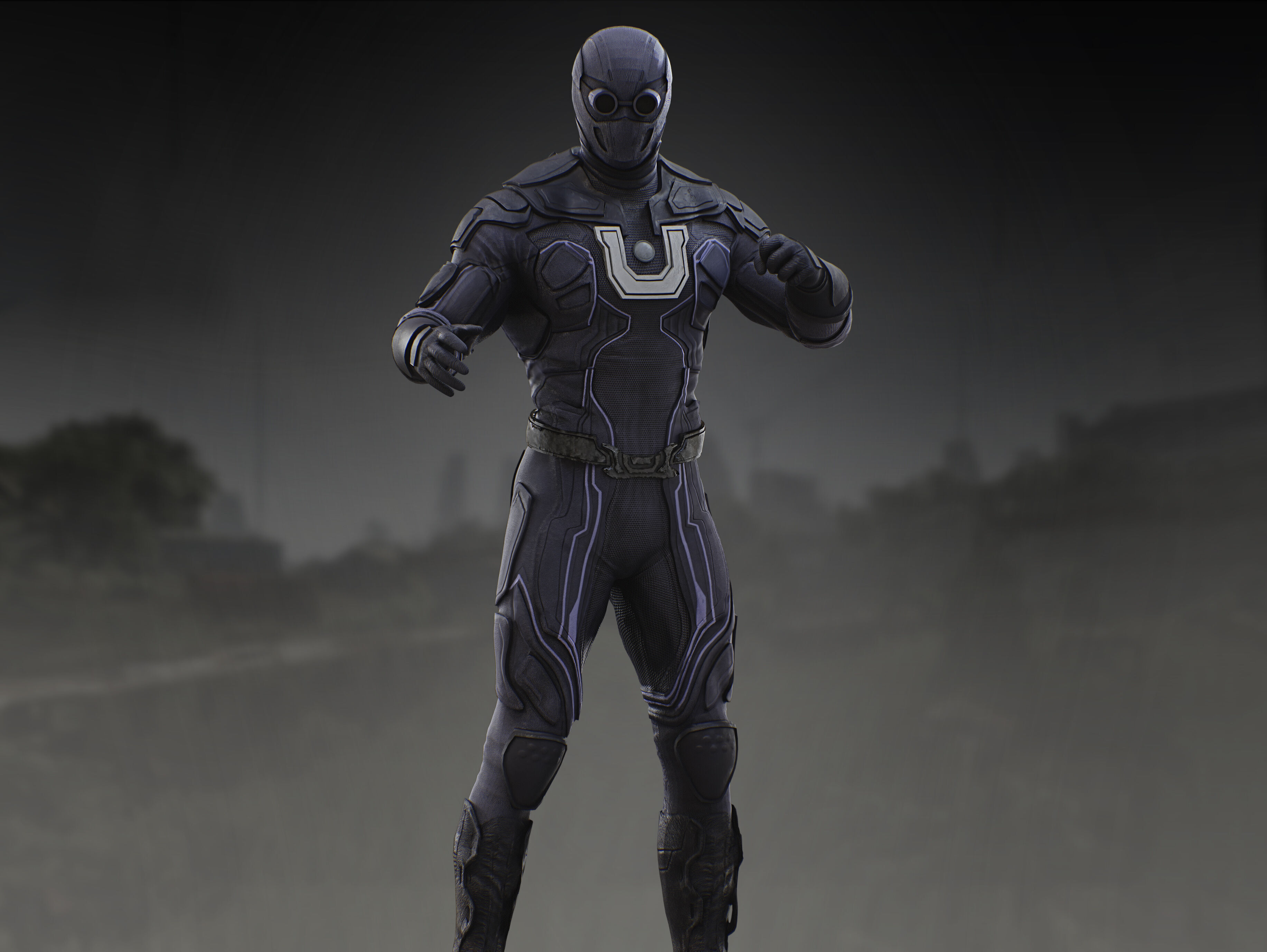 Ultraman from Superman 2025 Low-poly 3D model_2