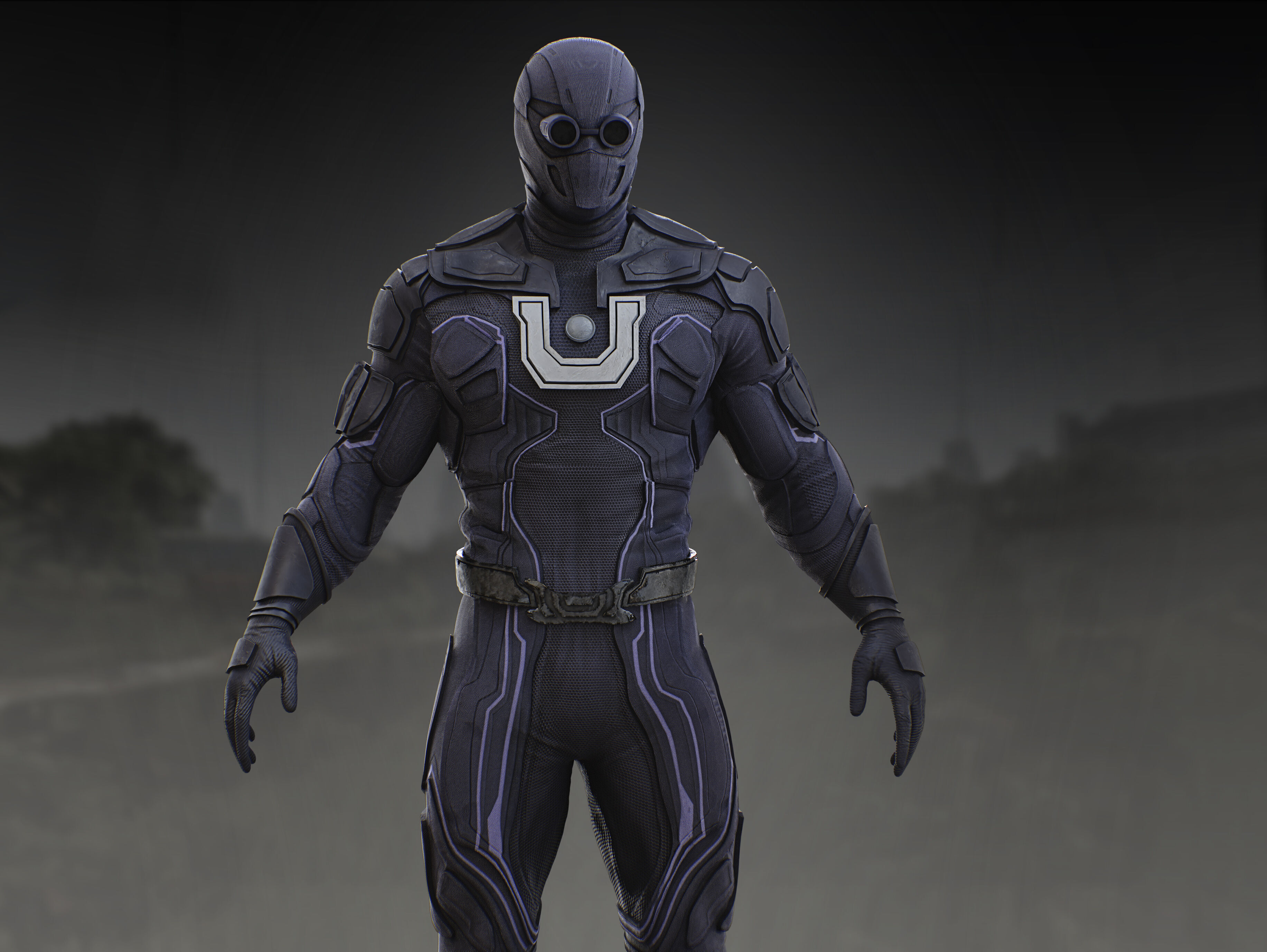 Ultraman from Superman 2025 Low-poly 3D model_8