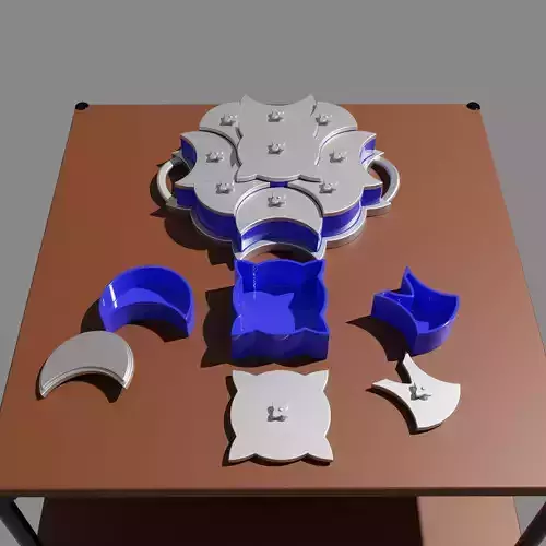 Flower-Shaped Modular Jar