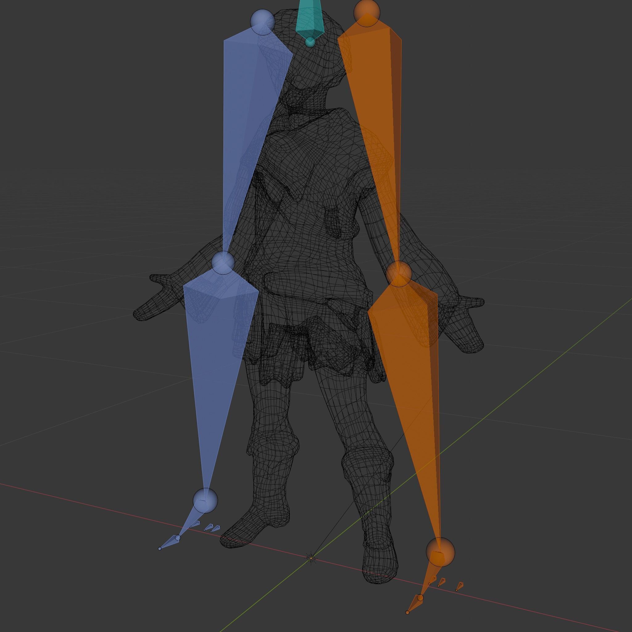 Medieval Adventurer Female Character Rigged and Animated Low-poly 3D model_6