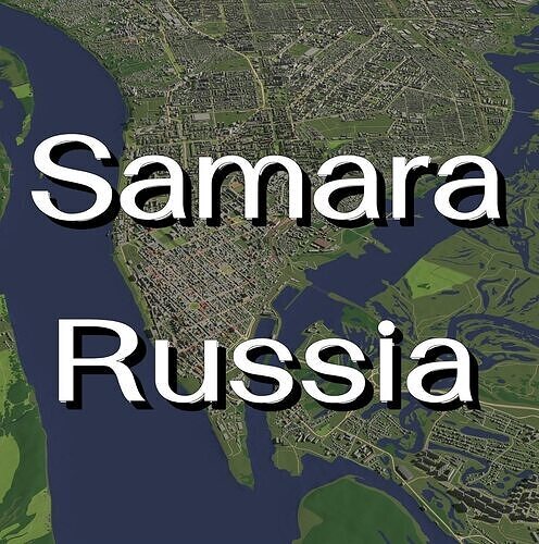 Samara Russia - city and urban 3D model